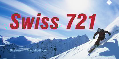 Swiss 721 Font Poster 1